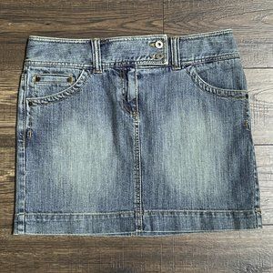 NWOT Ann Taylor Loft Denim Mini Skirt 6 ( S Small )